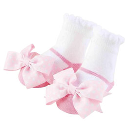 Mudpie Mud Pie- Pink Bow Socks
