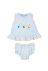 Mudpie Mud Pie- Seersucker Golf Pinafore Set