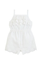 Mudpie Mud Pie- White Eyelet Romper