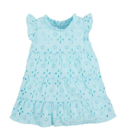 Mudpie Mud Pie- Blue Mini Lulu Eyelet Dress