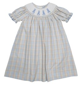 Three Sisters Three Sisters- Bunny Smocked Bishop Dress