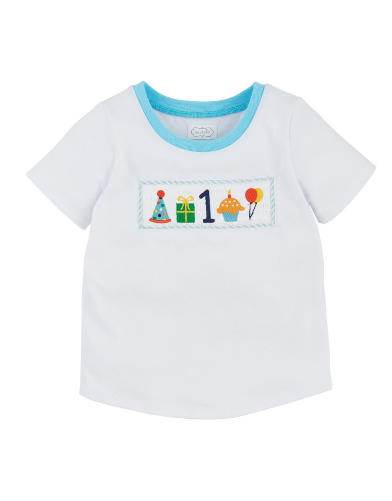 Mudpie Mud Pie- Boy Smocked ONE Tee 12/18M