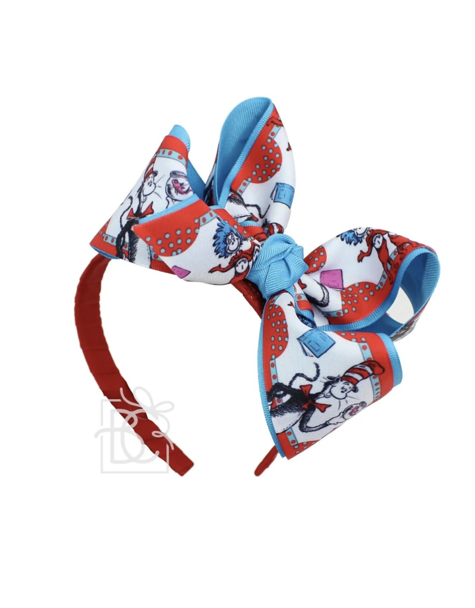 Beyond Creations Beyond Creations- Cat in Hat 5.5" Layered Bow on Hard Headband