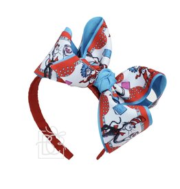 Beyond Creations Beyond Creations- Cat in Hat 5.5" Layered Bow on Hard Headband