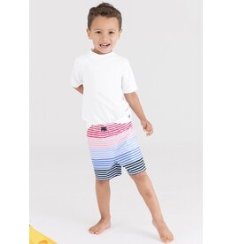 Ruffle Butts Ruffle Butts- Ocean Horizon Swim Trunks