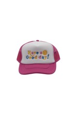Madley- Have a Good day! Hot Pink/White Hat