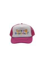 Madley Madley- Have a Good day! Hot Pink/White Hat