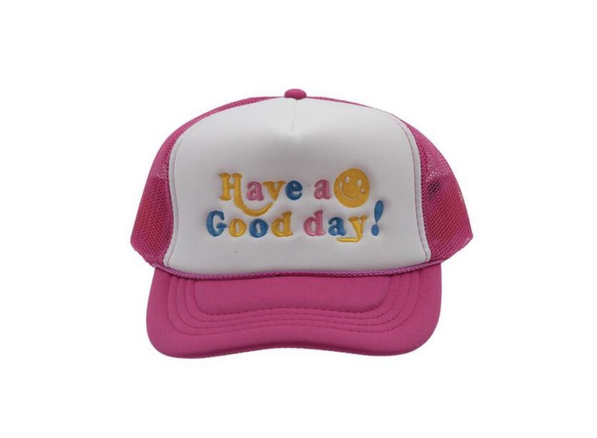 Madley- Have a Good day! Hot Pink/White Hat - Freckles  display picture 1