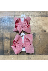 Beyond Creations Beyond Creations- Hot Pink Glitter Metallic Knot Bow