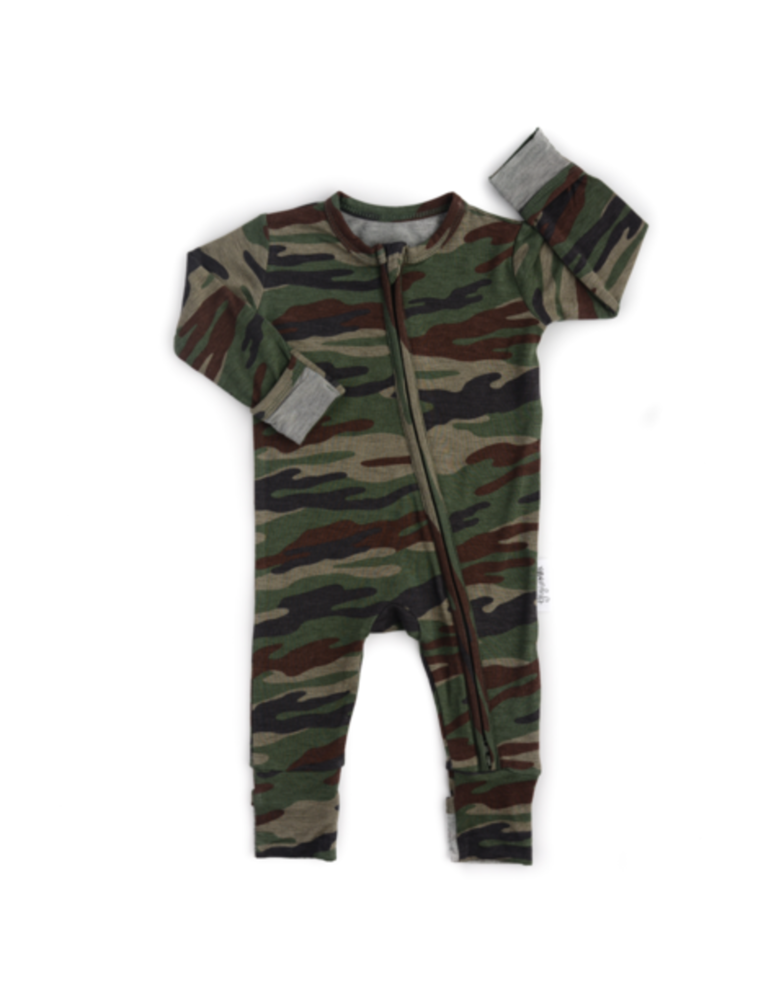 Gigi & Max Gigi & Max- Camo Footed Zip One Piece