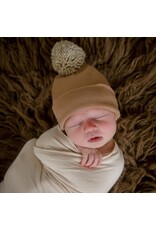 ILYBEAN Ilybean - Tan Hat w/ Oatmeal Pom Beanie