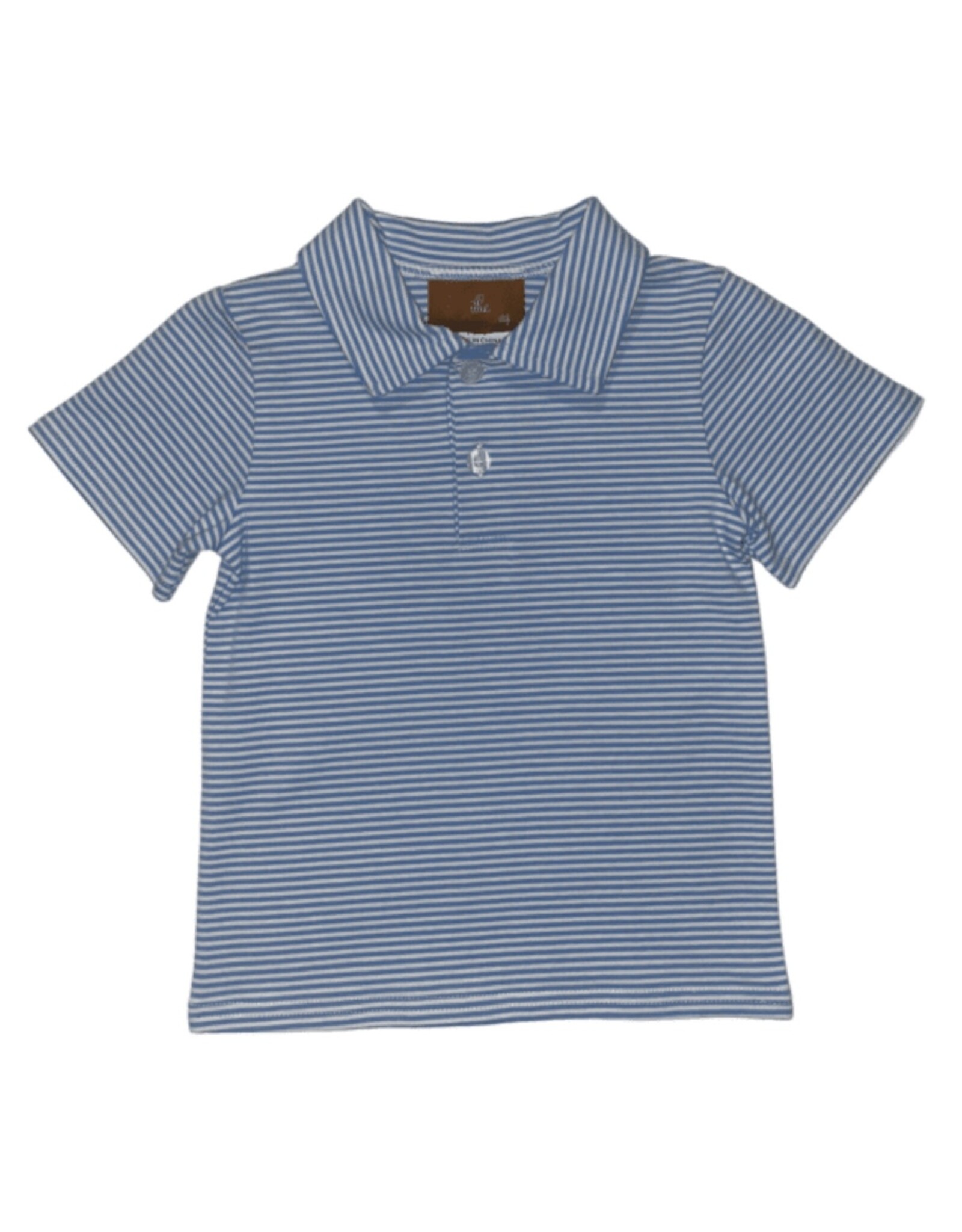 Millie Jay Millie Jay- Bennett Shirt: Steel Blue Stripe
