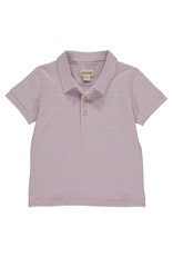 Me & Henry Me & Henry- Starboard Pink/Lilac Stripe Polo