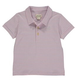 Me & Henry Me & Henry- Starboard Pink/Lilac Stripe Polo