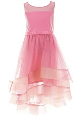 Bonnie  Jean Bonnie Jean- Pink High Low Skirted Dress
