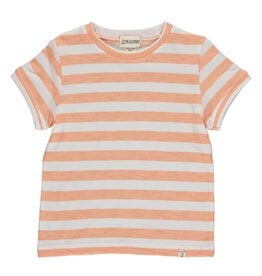 Me & Henry Me & Henry- Camber Tee: Apricot/White