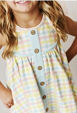 Serendipity Serendipity- Pastel Gingham Tunic w/Shortie Set