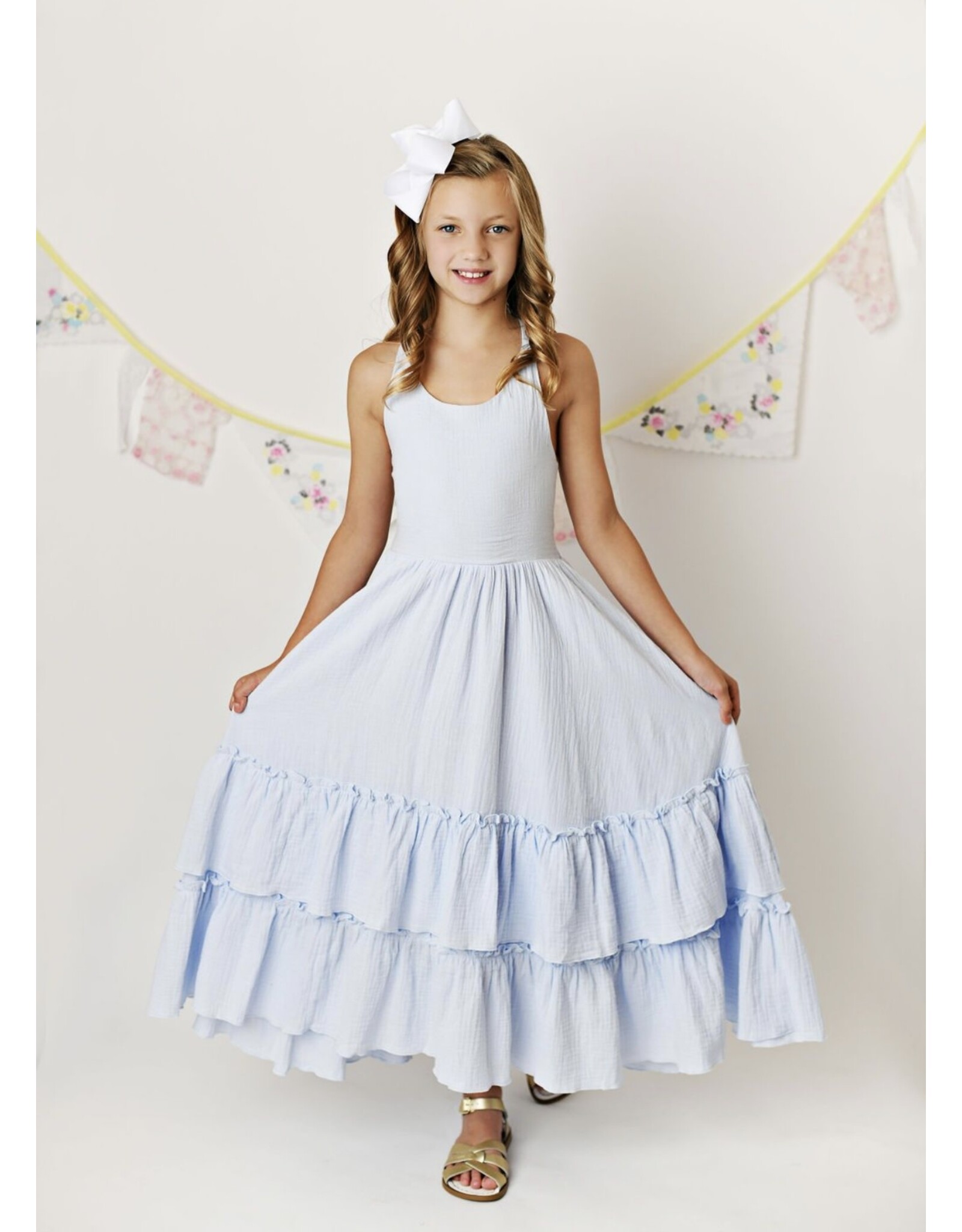 Serendipity Serendipity- Sky Blue Maxi Twirl Dress