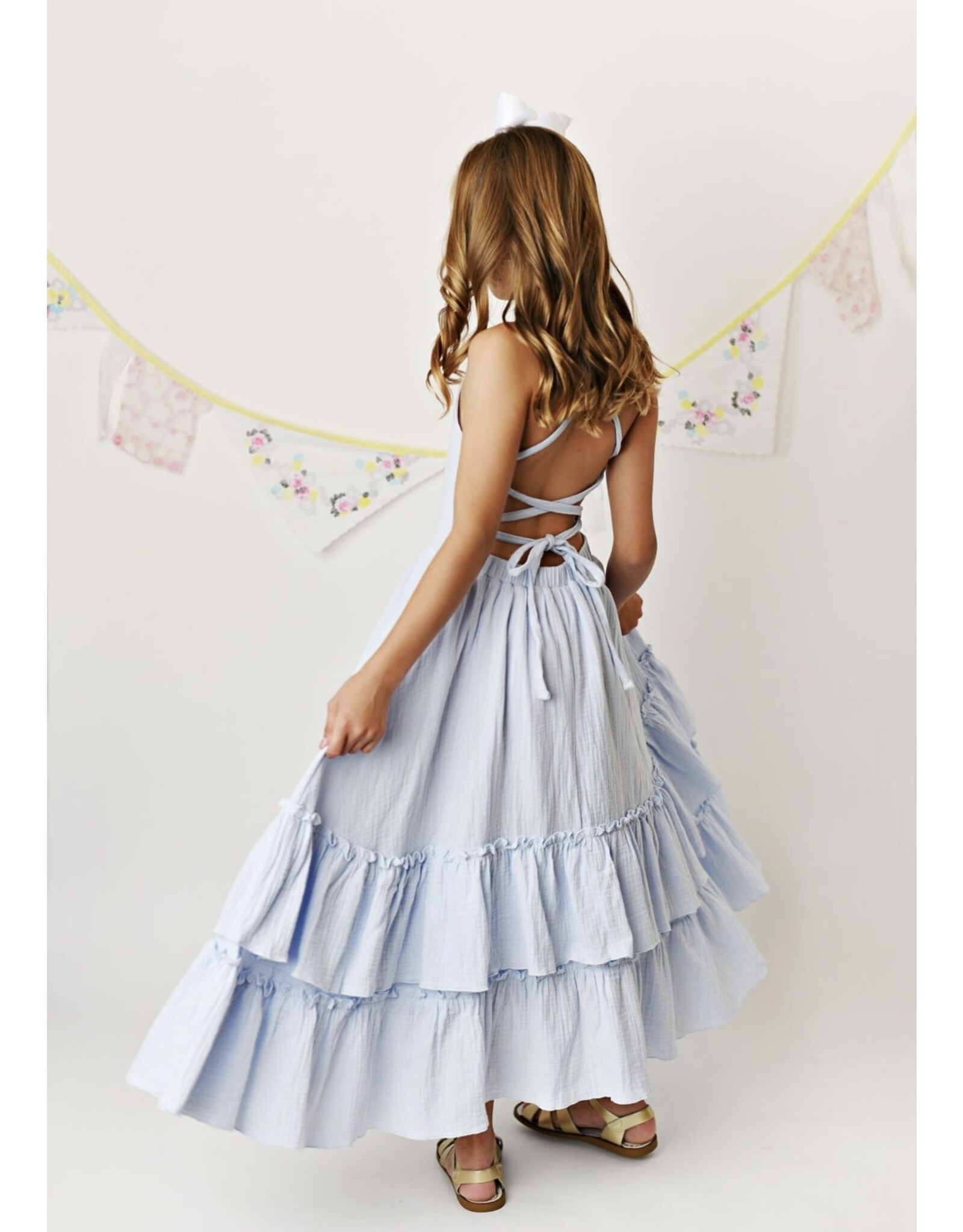 Serendipity Serendipity- Sky Blue Maxi Twirl Dress