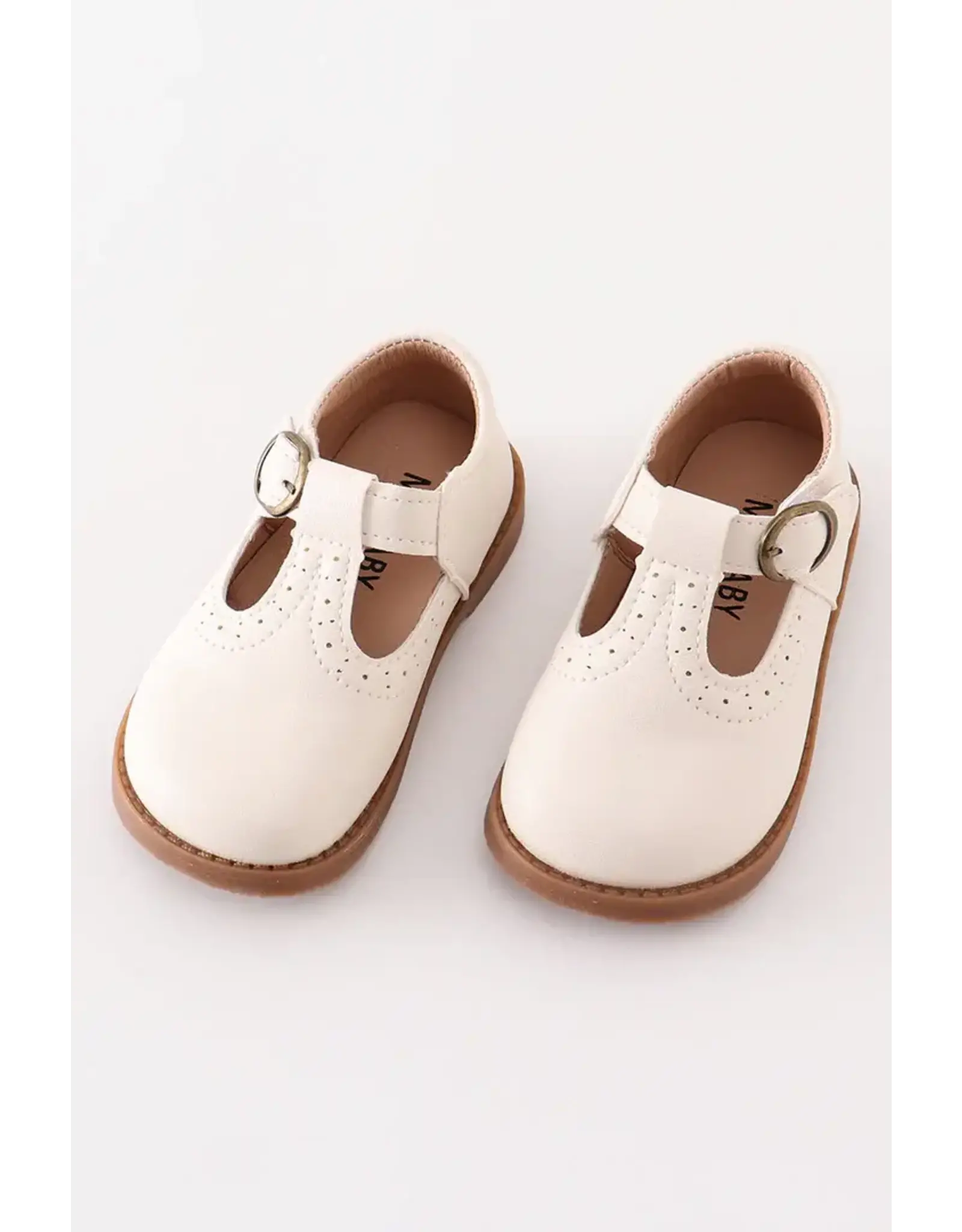 White Vintage Leather Shoes