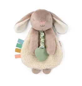 Itzy Ritzy Itzy Ritzy- Plush Lovey w/Silicone Toy: Taupe Bunny