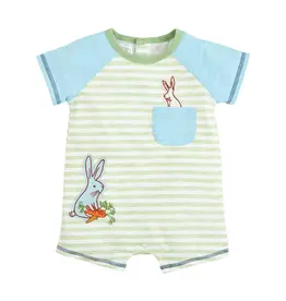 Mudpie Mud Pie- Green Bunny Shortall