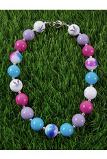 Happy Easter Bubblegum Ncklace Chunky Necklace