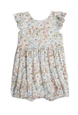 Mabel & Honey Mabel & Honey- Breezy Blue Skies Floral Romper