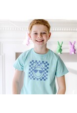 Sweet Wink- Easter Bunny Smiley S/S Aqua TShirt