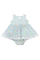 Swoon Baby Swoon Baby- Spring Ditsy Floral Eyelet Bow Bubble
