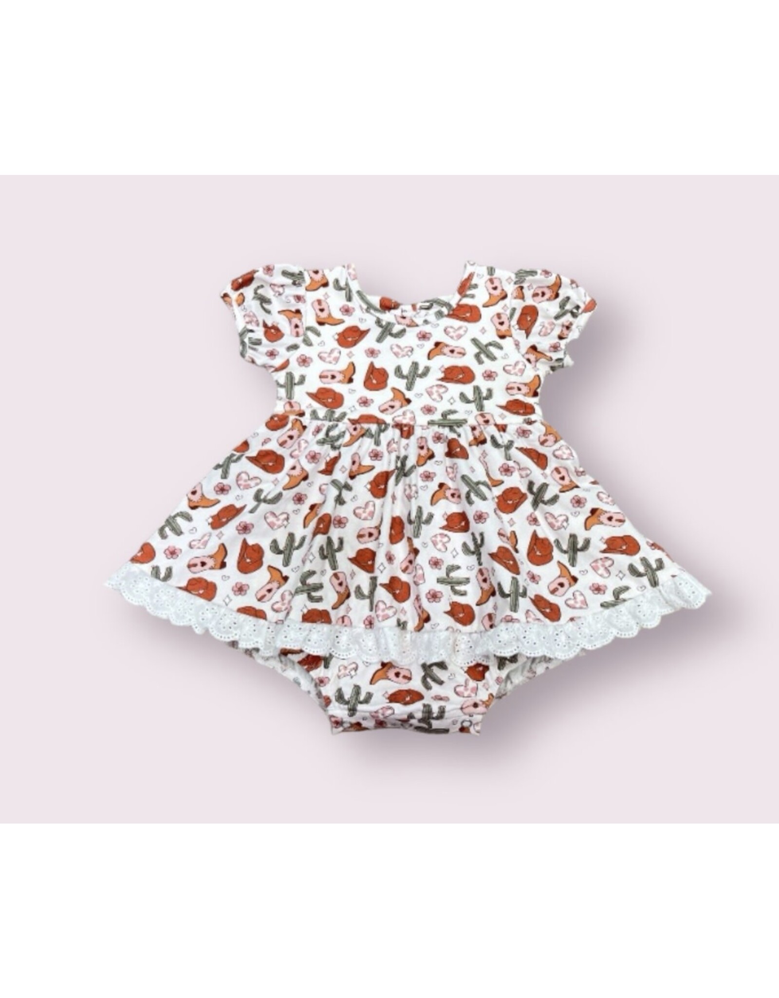 Swoon Baby Swoon Baby- Rodeo Girl Eyelet Bubble Dress
