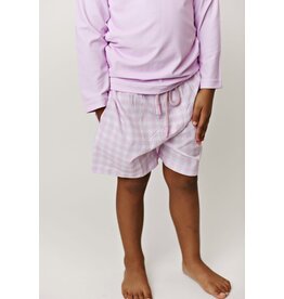 Swoon Baby Swoon Baby- Pool Days Pink Gingham Swim Short