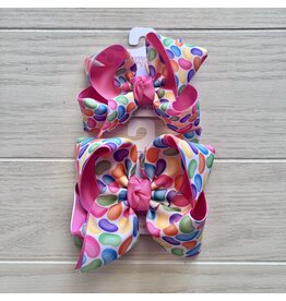 Beyond Creations Beyond Creations- Hot Pink Jelly Beans Layered Knot Bow