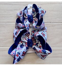 Beyond Creations Beyond Creations- Navy Western Layered Knot Bow