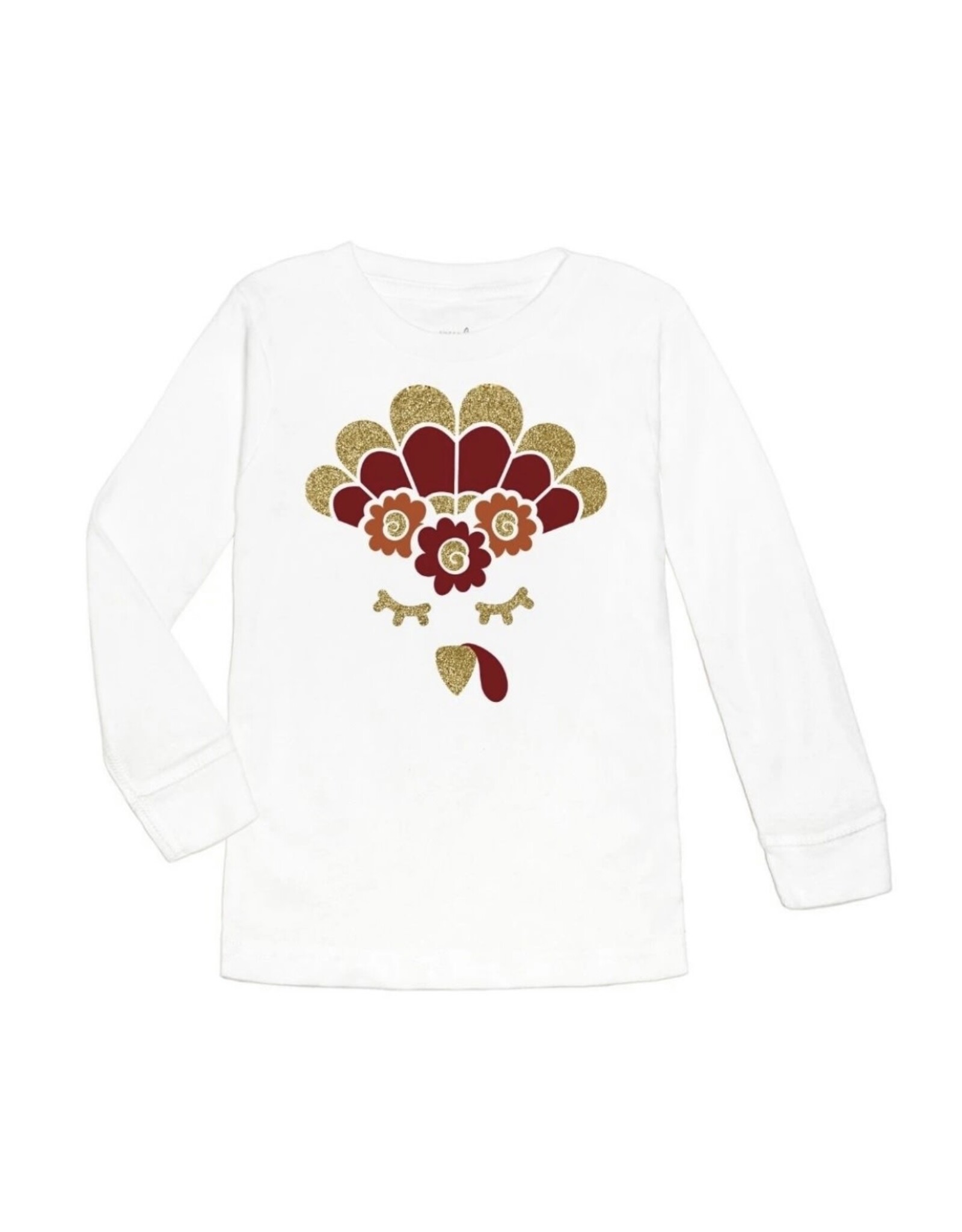 Sweet Wink- Turkey Flower Crown L/S Shirt