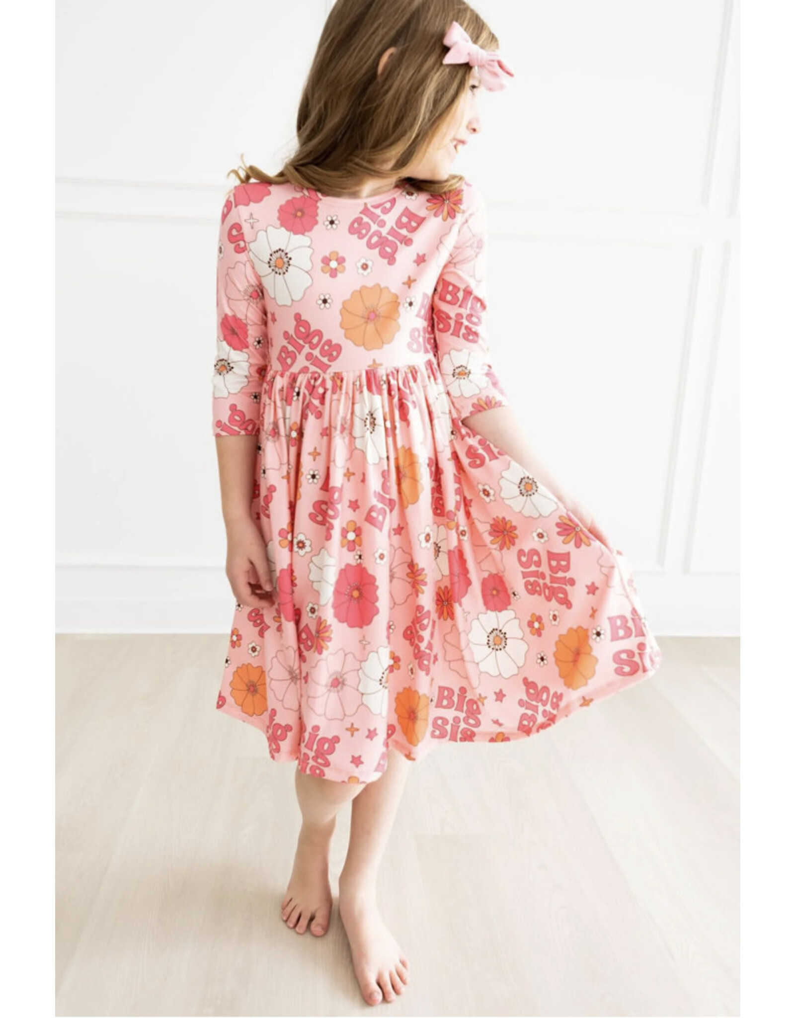 Mila & Rose Mila & Rose- Big Sis Floral Twirl Dress