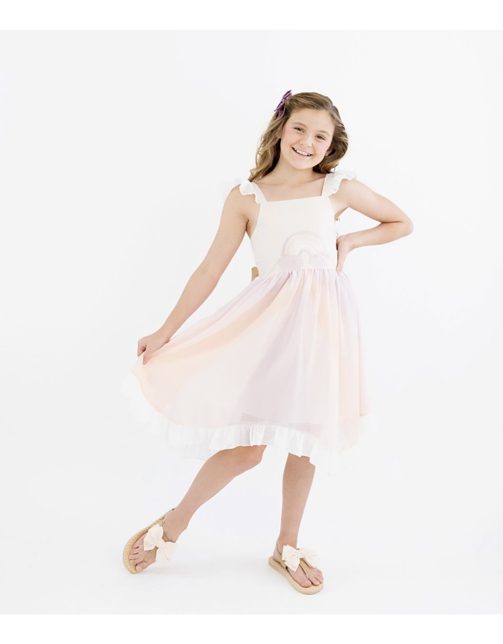 Evie's Closet Evie's Closet- Lavender Rainbow Simplicity Dress