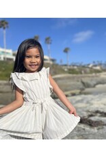 Vignette Vignette- Sandy Romper: Blue Stripe