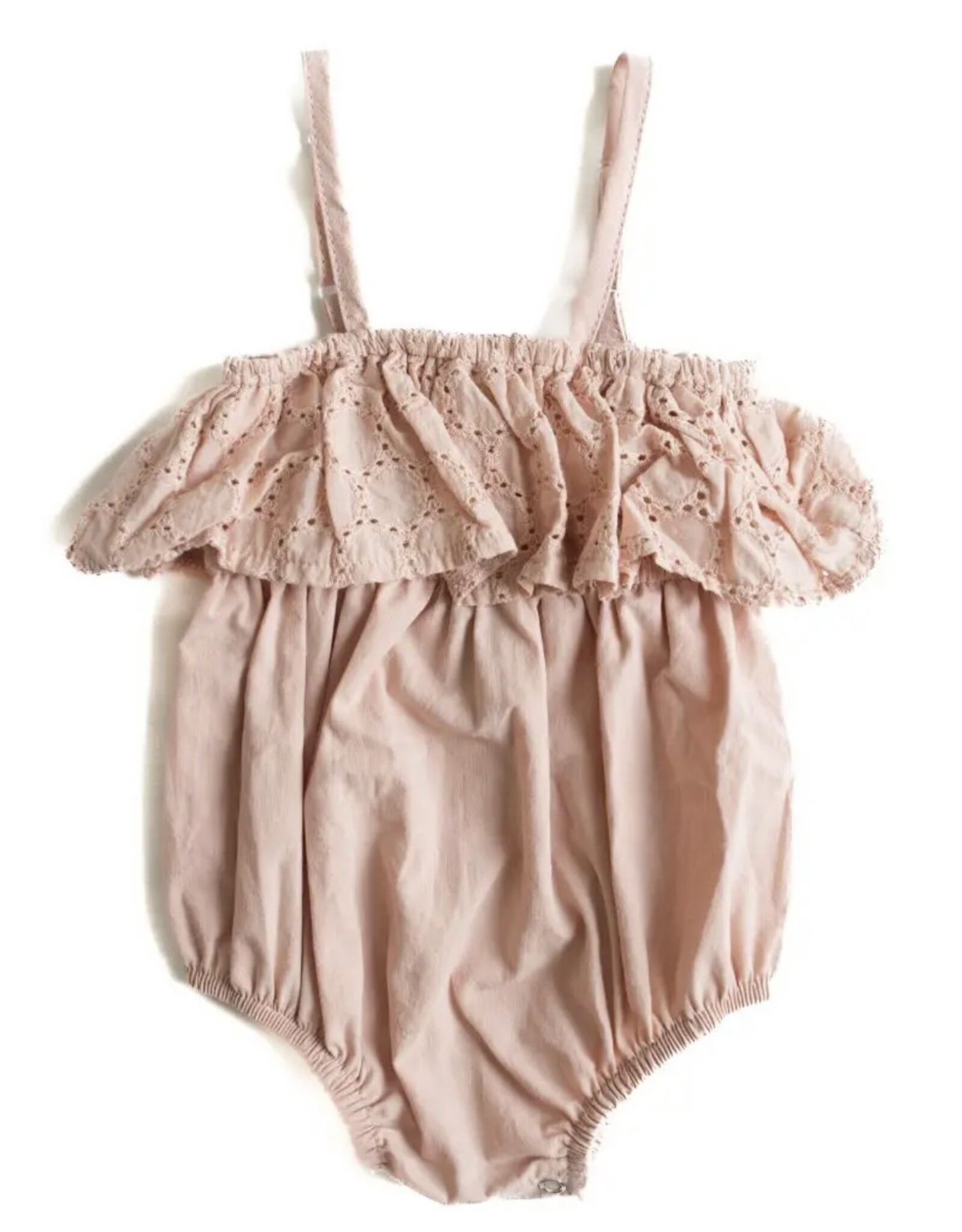 Baileys Blossoms Bailey's Blossoms- Reagan Eyelet Ruffle Romper