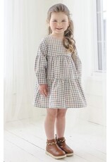 Mabel & Honey Mabel & Honey- Sweet Taffy Cotton Woven Blue Dress