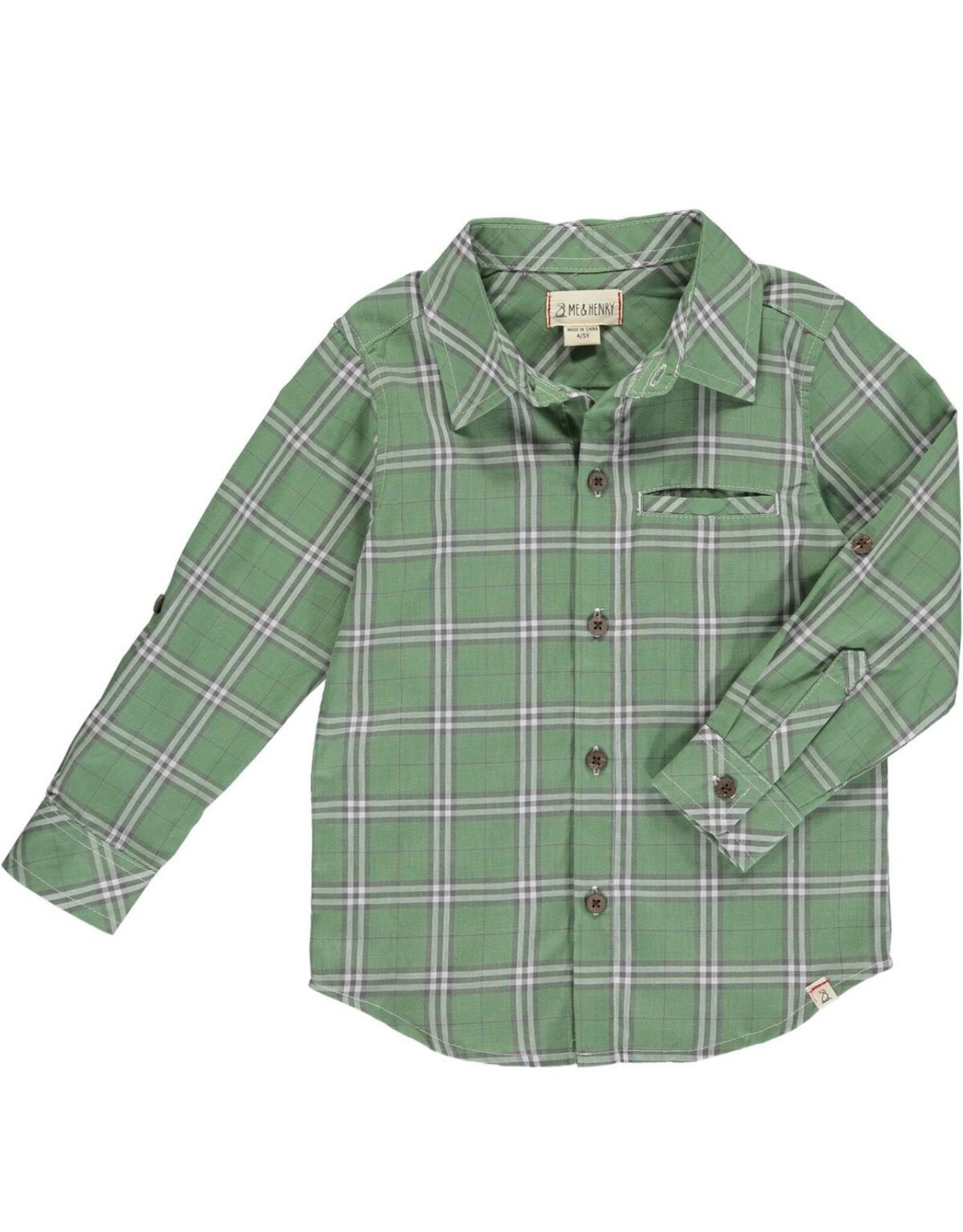 Me & Henry Me & Henry- Atwood: Sage Plaid