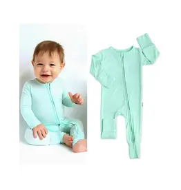 Gigi & Max- Finley Mint Footed Zip One Piece