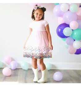 Sweet Wink Sweet Wink- Pink Confetti Tutu Dress