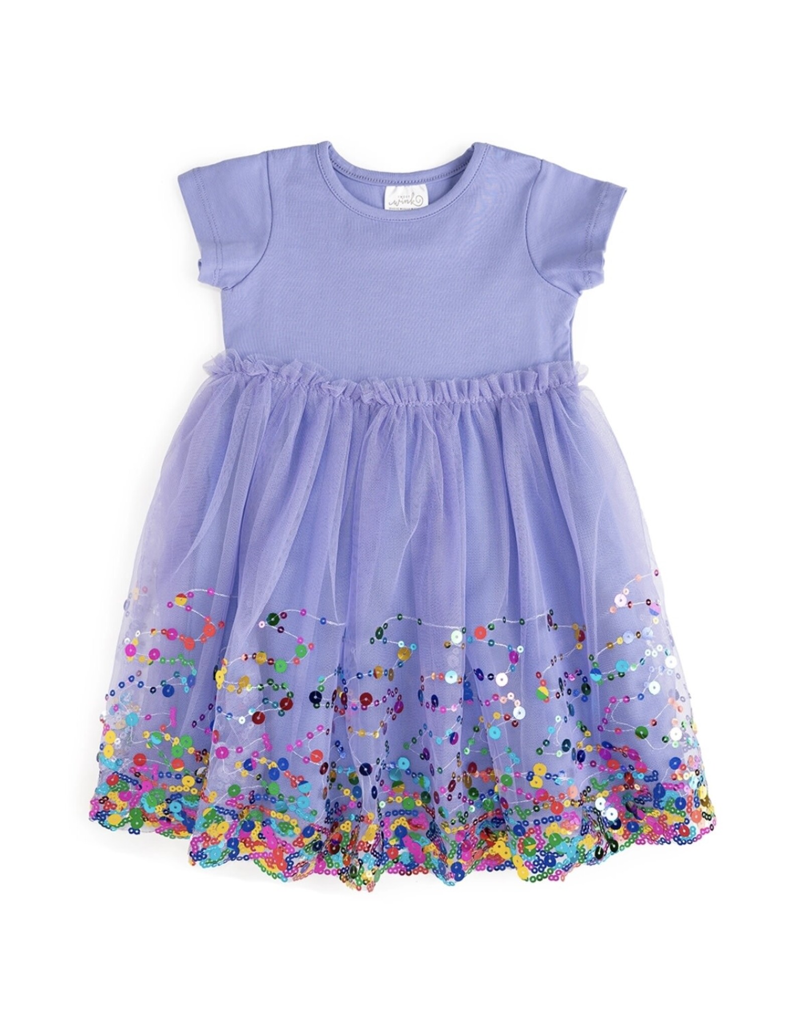 Sweet Wink- Lavender Confetti Tutu Dress