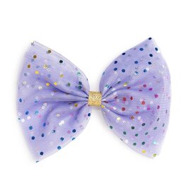 Sweet Wink- Lavender Confetti Tulle Bow Clip