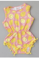 Mila & Rose Mila & Rose- Lemon Squeezy Pom Pom Romper