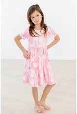 Mila & Rose Mila & Rose- Kittycorn S/S Pocket Twirl Dress