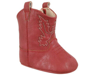 Baby Deer- Red Soft Sole Western Boots Freckles Children's Boutique