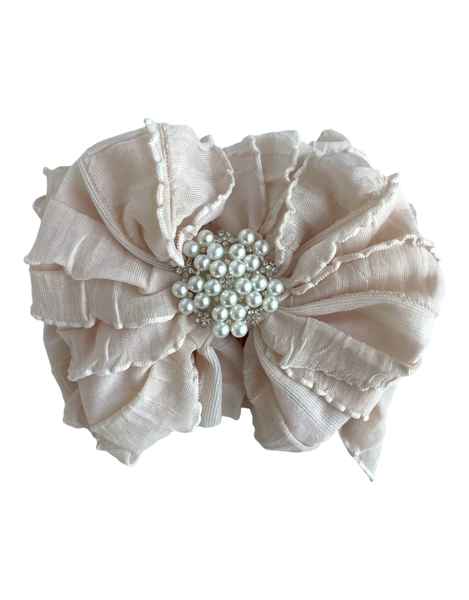 In Awe - Peachy Keen Headband with Pearl