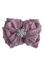In Awe - Paris Pink Headband with Pearl